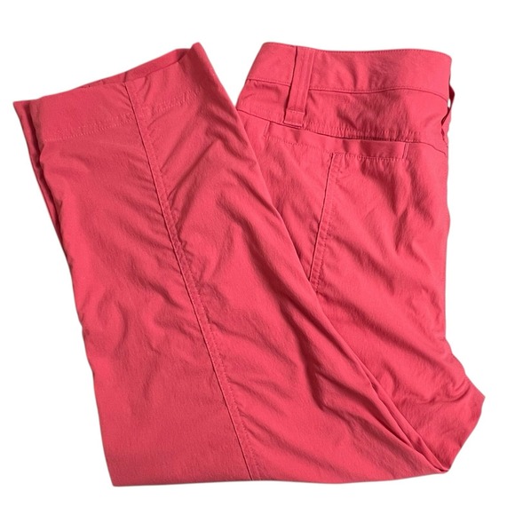 Royal Robbins Womens 10‎ Coral Pink Nylon Straight Leg Capri Hiking Pants - Picture 1 of 8
